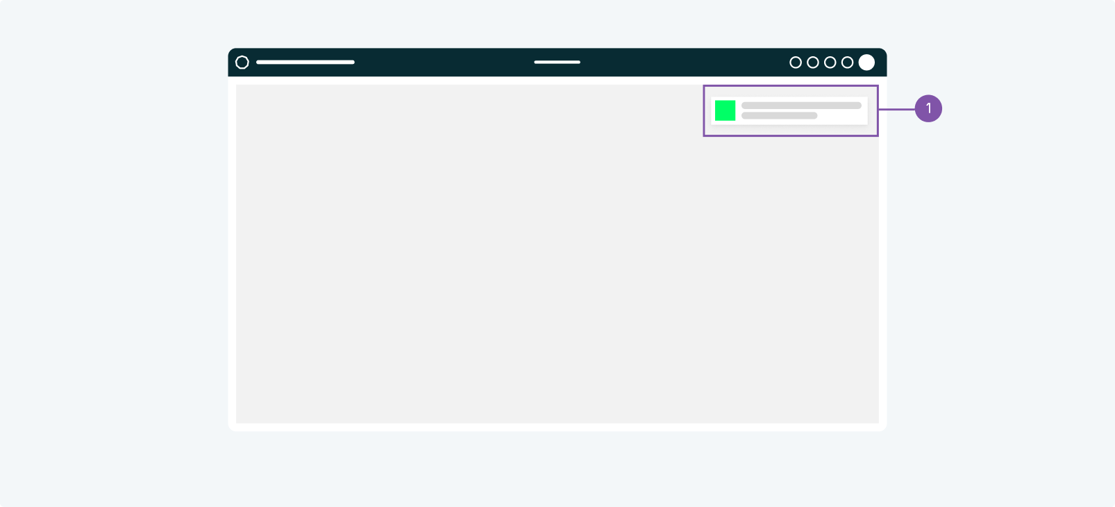Example for success notification as a toaster