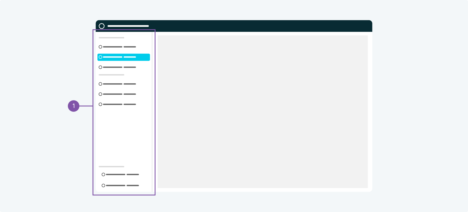 Navigation sidebar