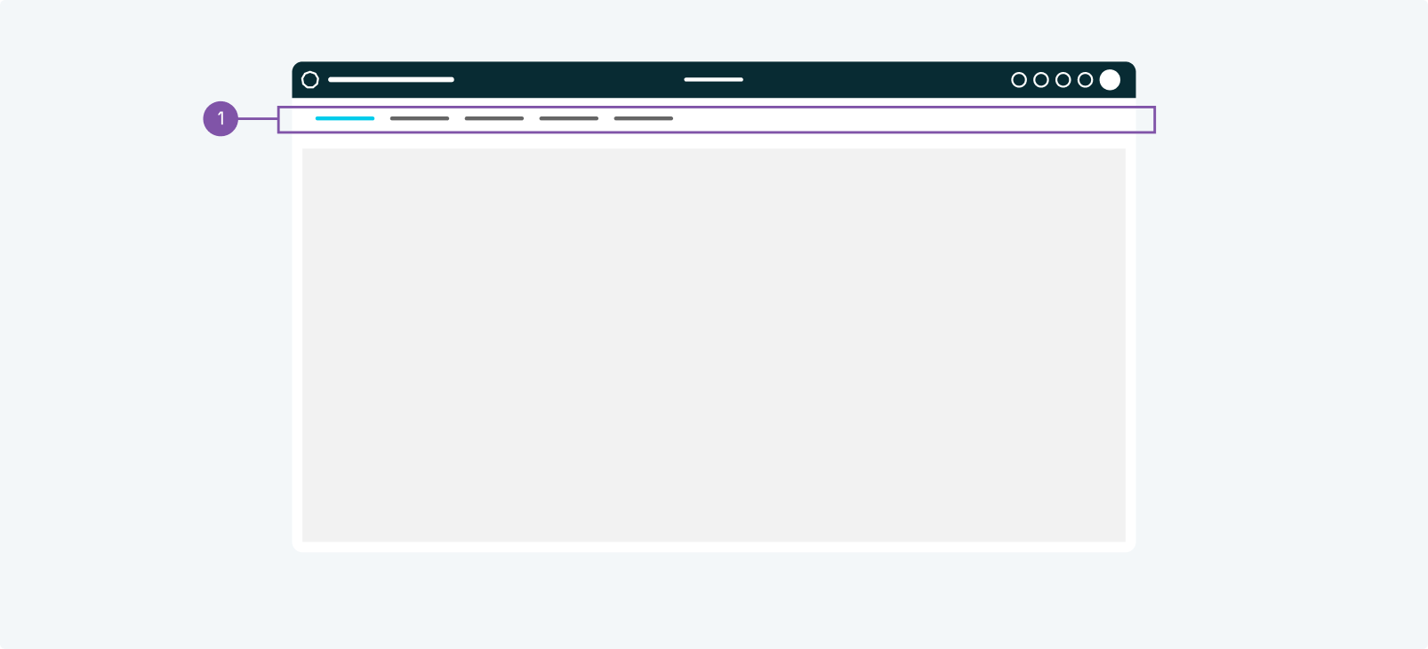 Navigation tabs