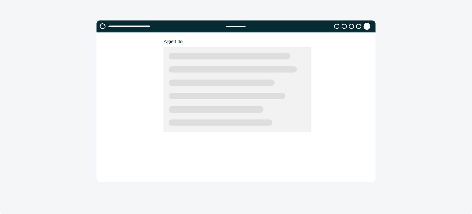 centered layout